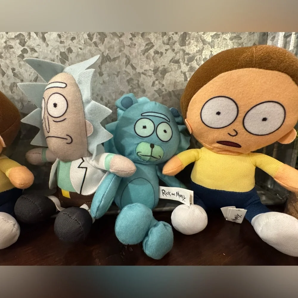 Rick and Morty bundle Plush Doll 6” Adult Swim Cartoon Network Soft Toys - Picture 3 of 4